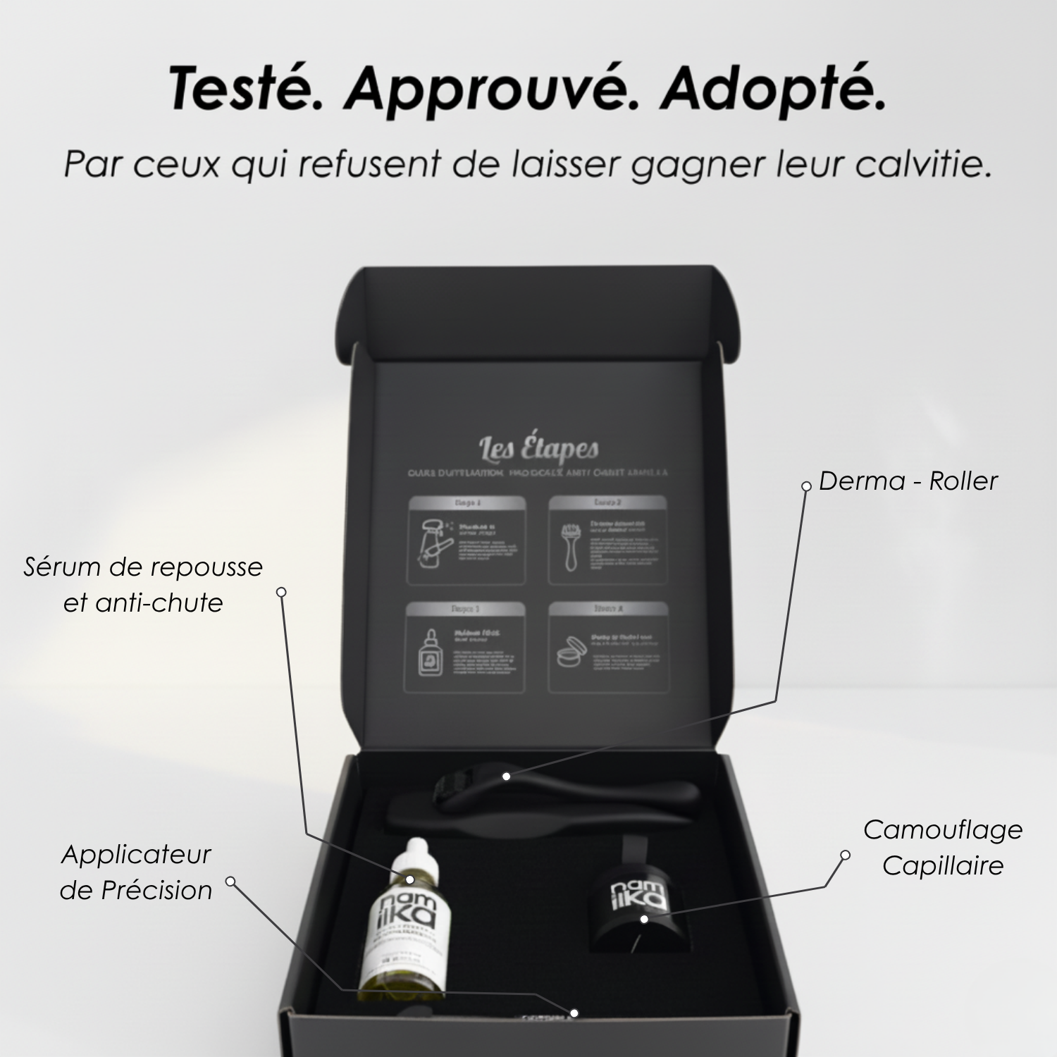 Kit de Fibres Capillaires Namilka : Volume et Épaisseur Instantanés Naturels