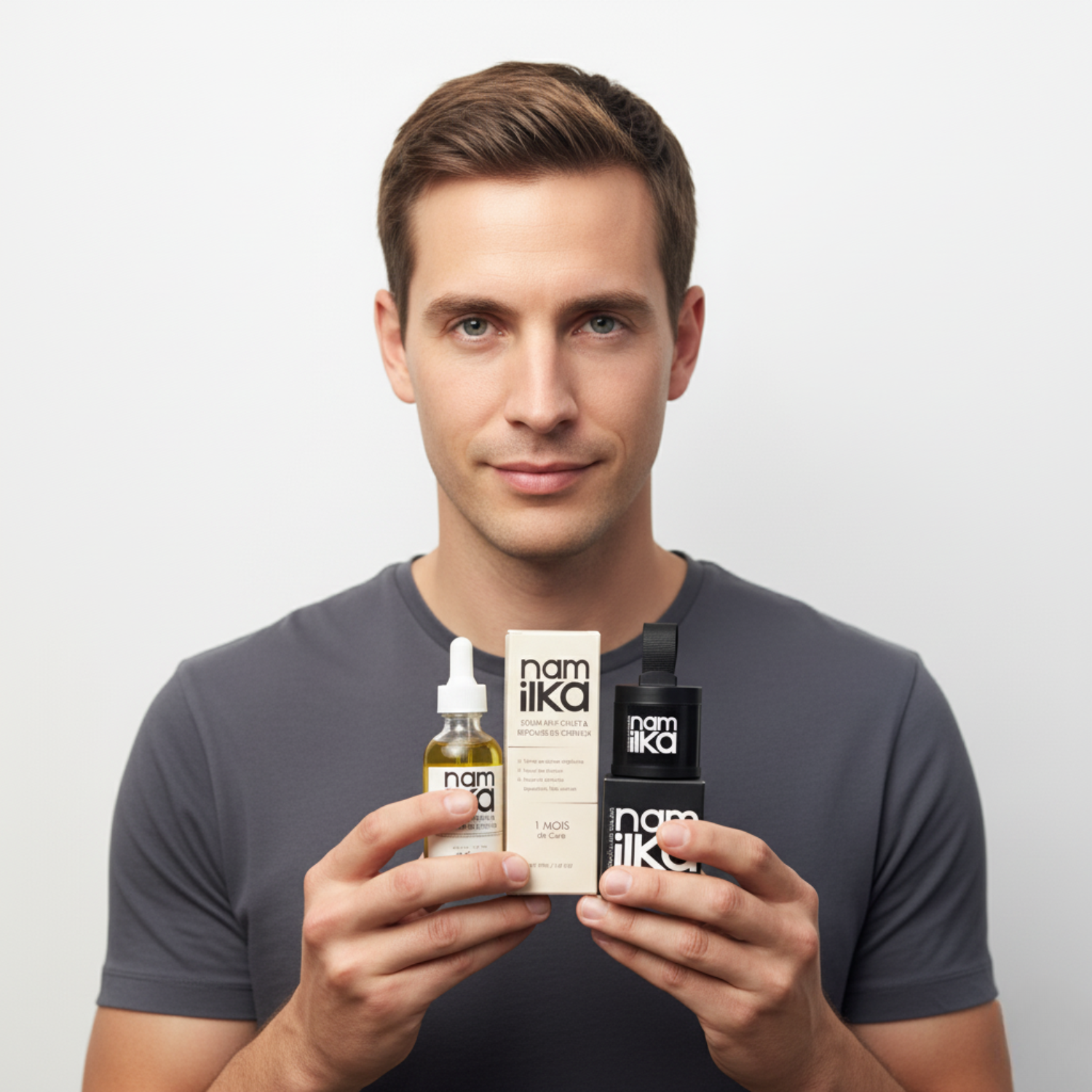 Camouflage Capillaire Instantané + Sérum Croissance Cheveux Anti-Chute Namilka