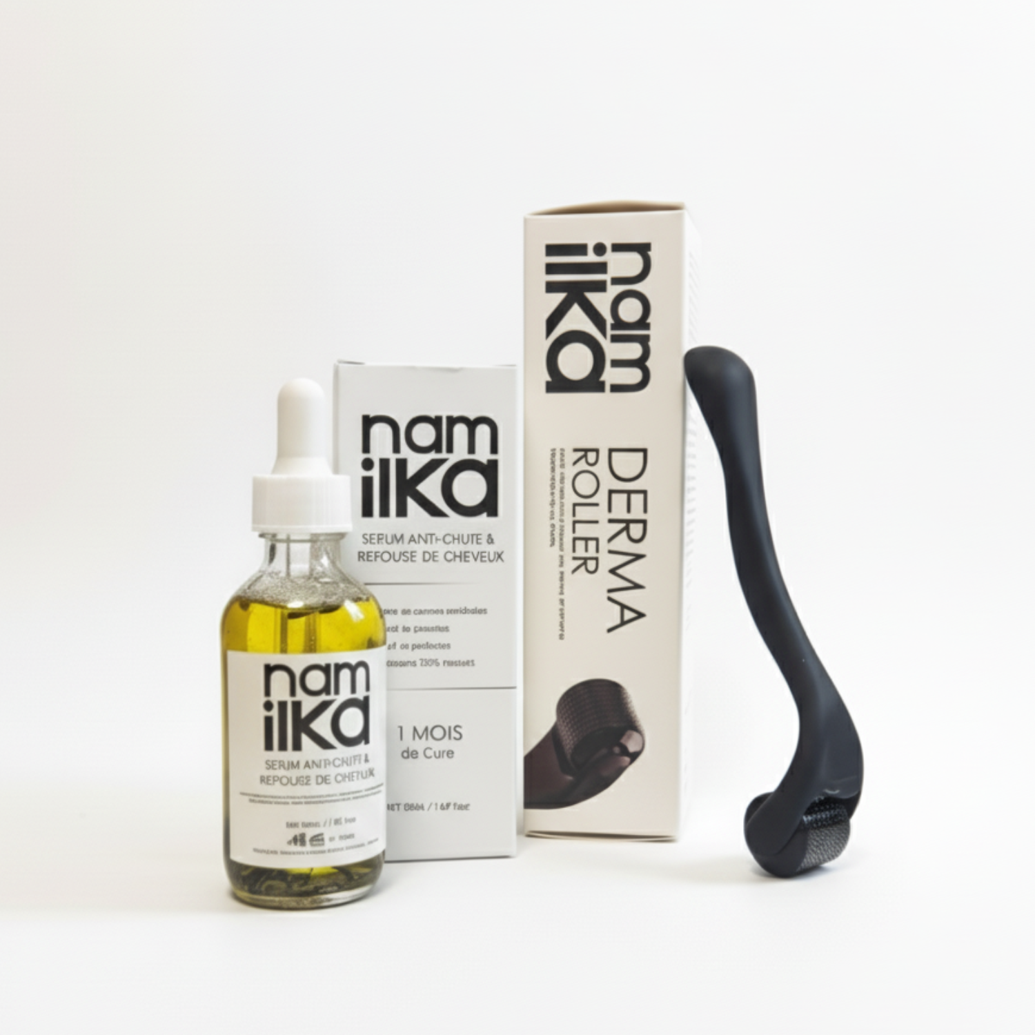 Pack Duo NamilKa : Sérum Visage Rajeunissant et Derma Roller