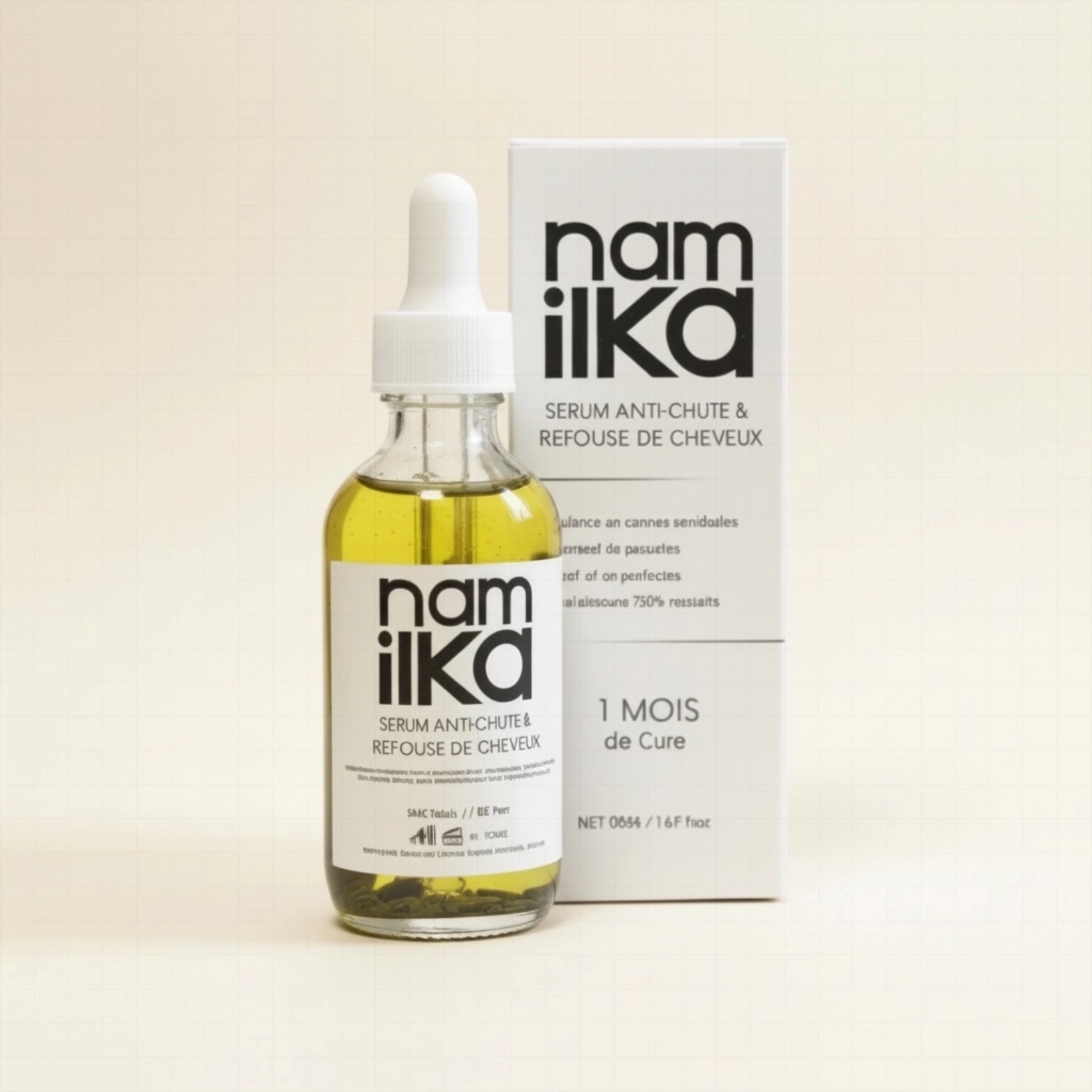 Sérum Capillaire NamilKa: Croissance Stimulée, Anti-Chute, Éclat et Force Naturelle